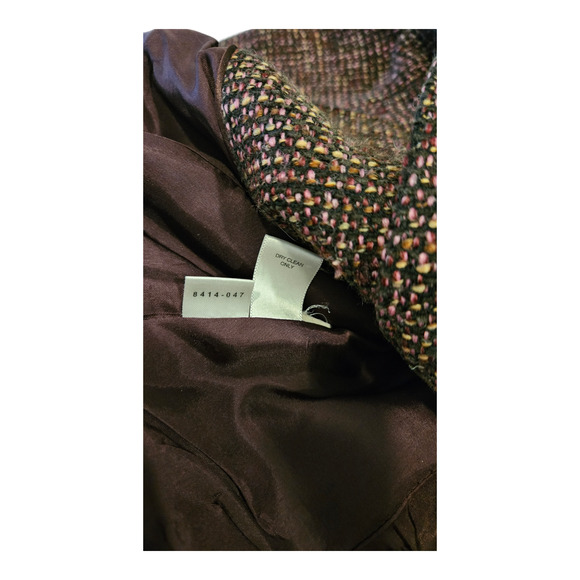 Ann Taylor Size 6 Multicolor Long Sleeve Button Up Blazer - Picture 6 of 11